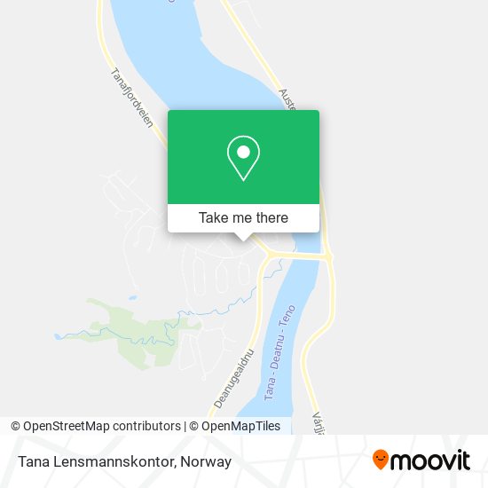 Tana Lensmannskontor map