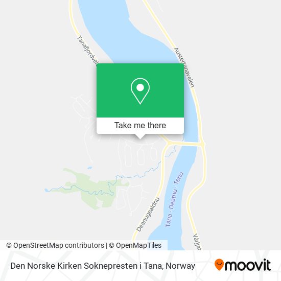 Den Norske Kirken Soknepresten i Tana map