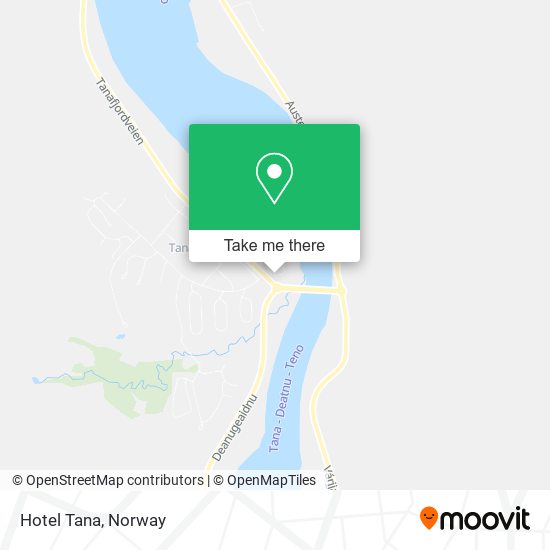 Hotel Tana map