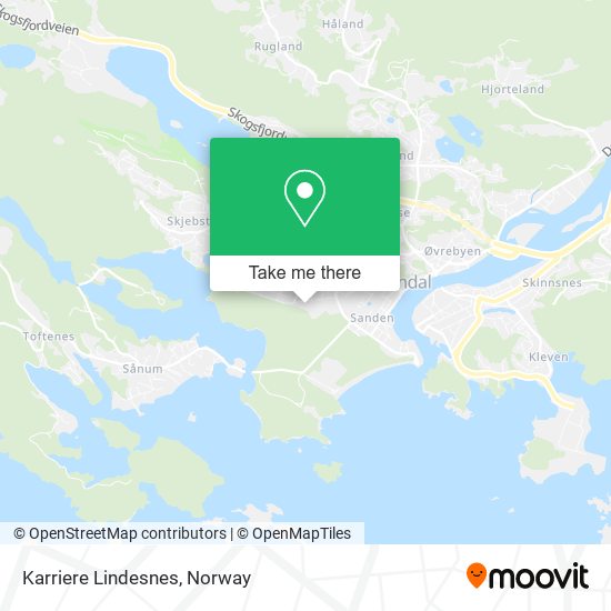 Karriere Lindesnes map