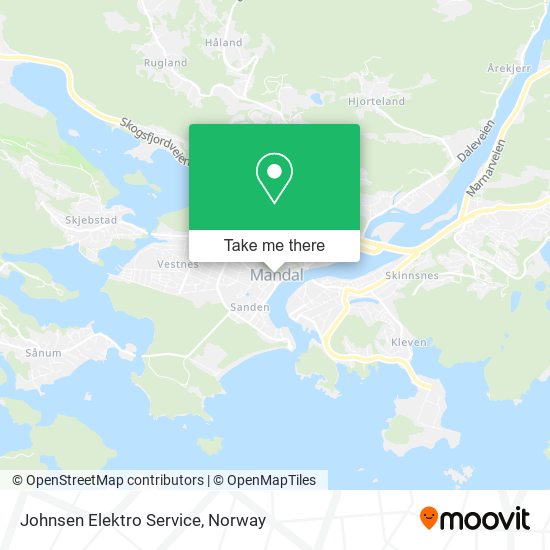 Johnsen Elektro Service map