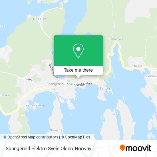 Spangereid Elektro Svein Olsen map