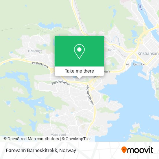 Førevann Barneskitrekk map