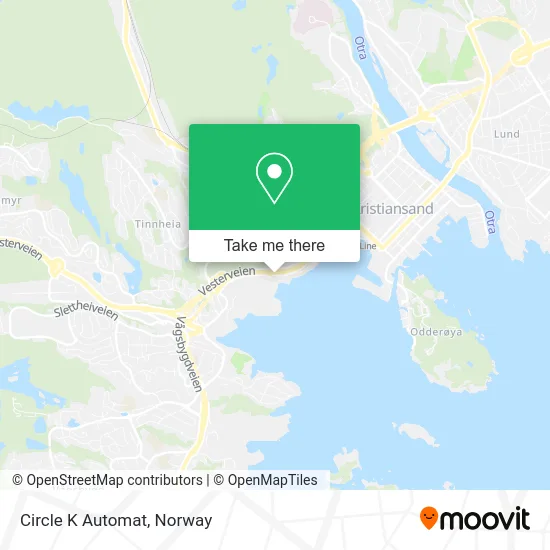 Circle K Automat map