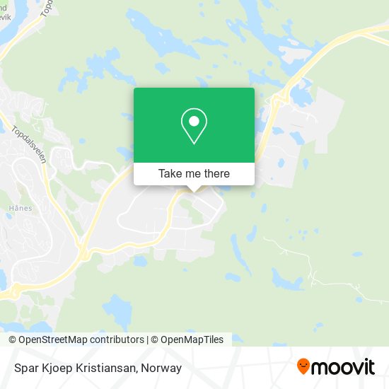 Spar Kjoep Kristiansan map
