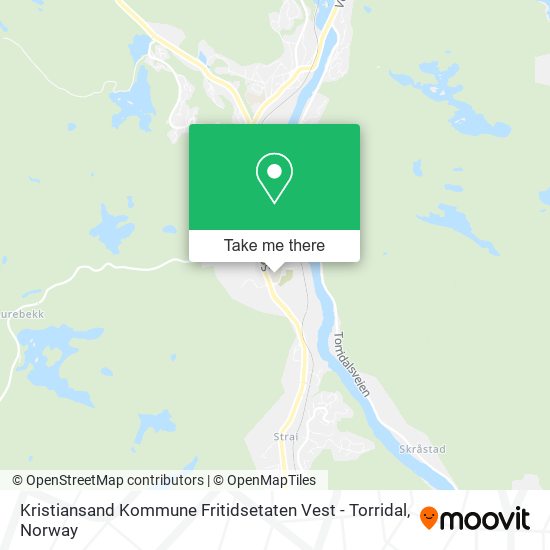 Kristiansand Kommune Fritidsetaten Vest - Torridal map