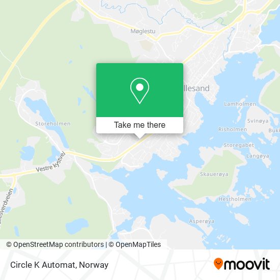Circle K Automat map