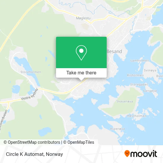 Circle K Automat map