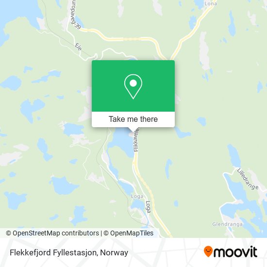 Flekkefjord Fyllestasjon map