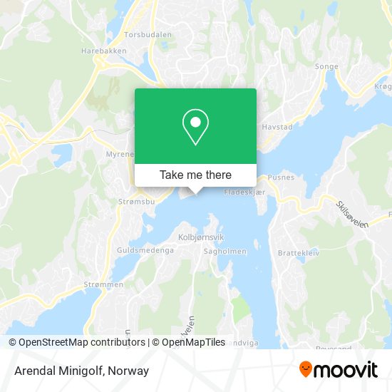 Arendal Minigolf map