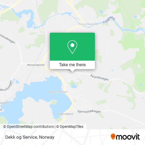 Dekk og Service map