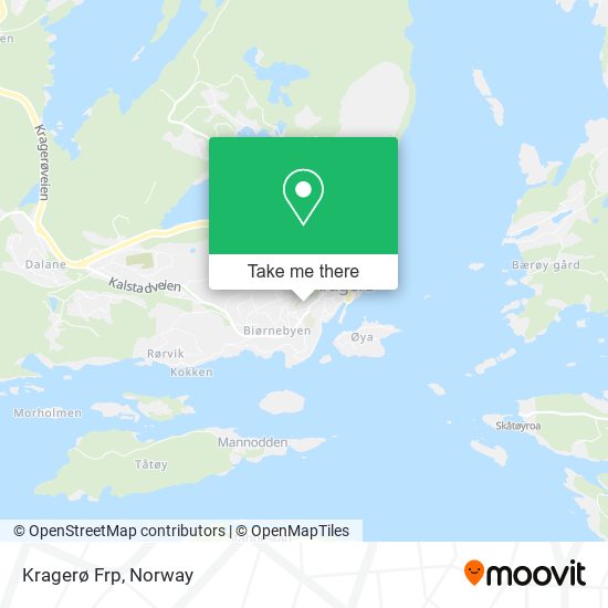 Kragerø Frp map