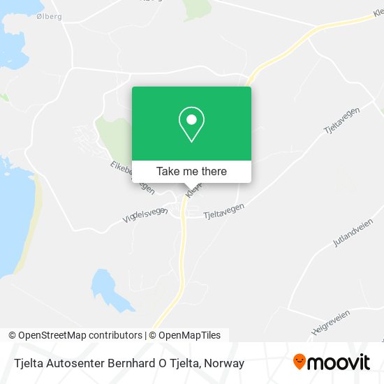 Tjelta Autosenter Bernhard O Tjelta map