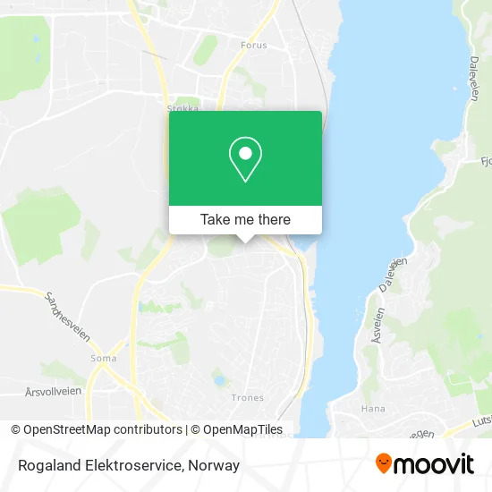 Rogaland Elektroservice map