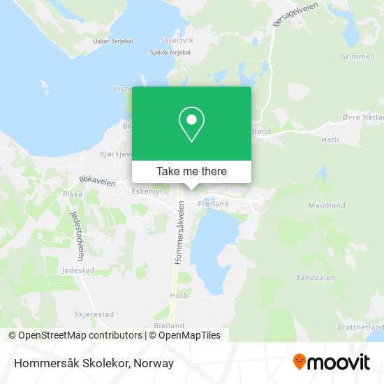 Hommersåk Skolekor map