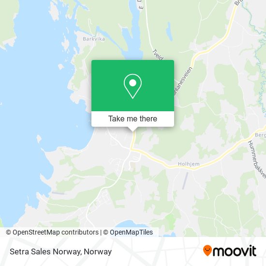 Setra Sales Norway map