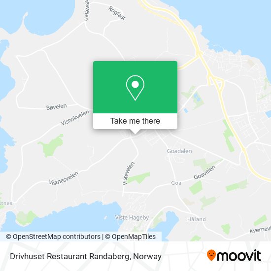 Drivhuset Restaurant Randaberg map