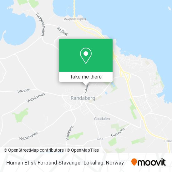 Human Etisk Forbund Stavanger Lokallag map