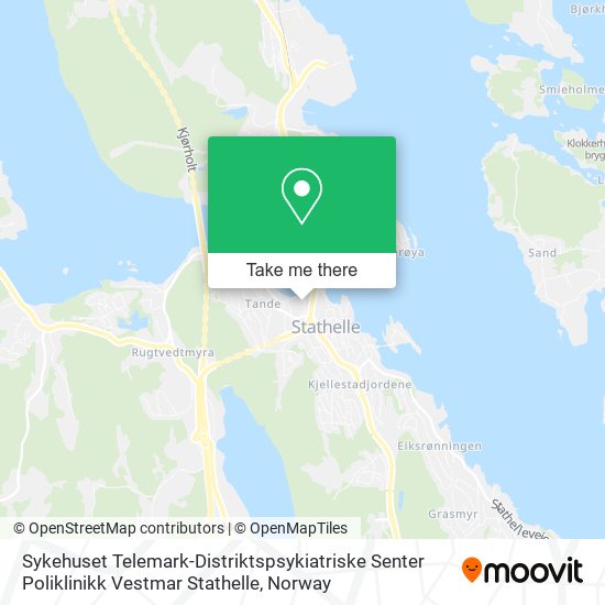Sykehuset Telemark-Distriktspsykiatriske Senter Poliklinikk Vestmar Stathelle map