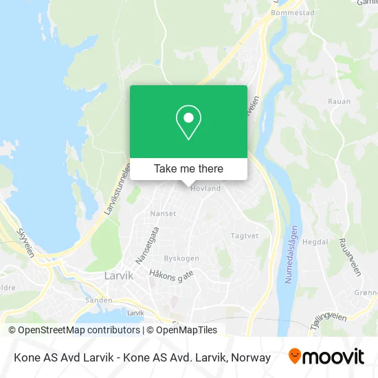 Kone AS Avd Larvik - Kone AS Avd. Larvik map