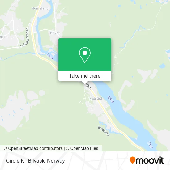 Circle K - Bilvask map