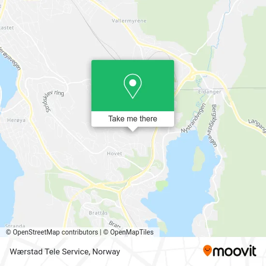 Wærstad Tele Service map