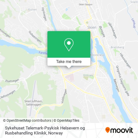 Sykehuset Telemark-Psykisk Helsevern og Rusbehandling Klinikk map