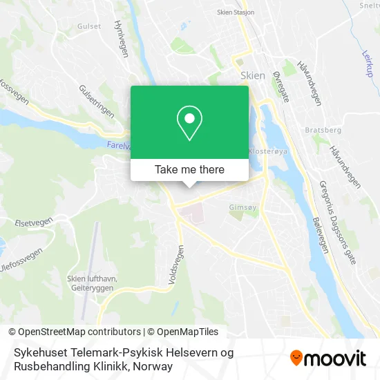Sykehuset Telemark-Psykisk Helsevern og Rusbehandling Klinikk map