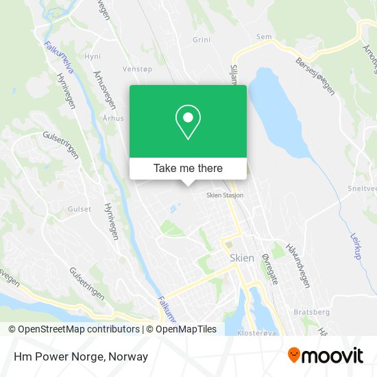Hm Power Norge map