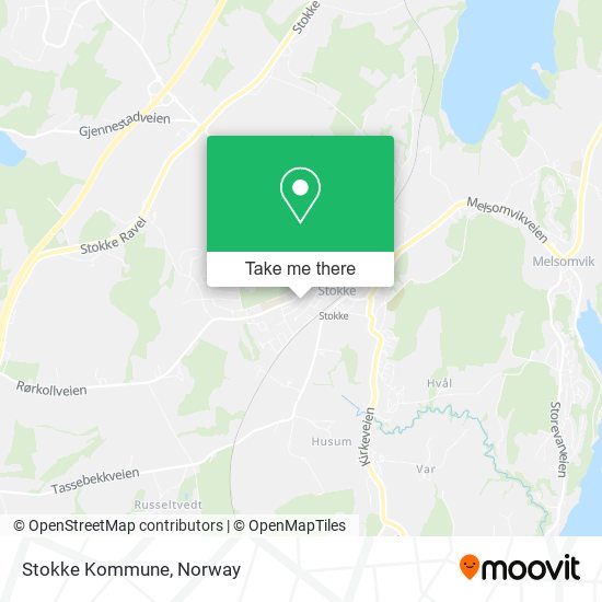 Stokke Kommune map