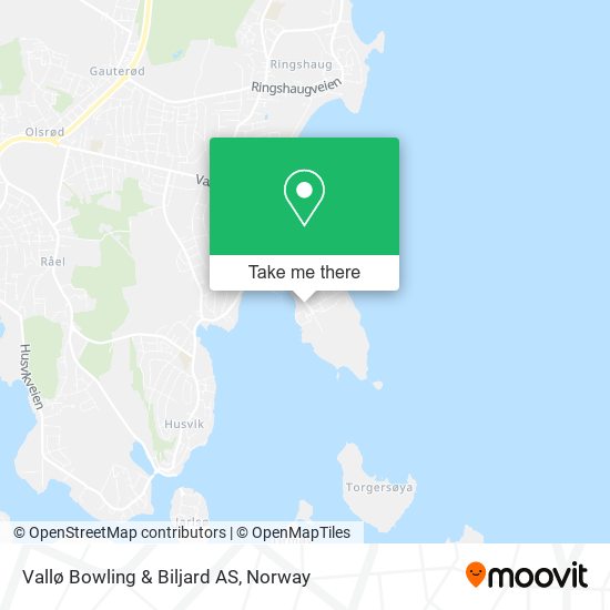 Vallø Bowling & Biljard AS map