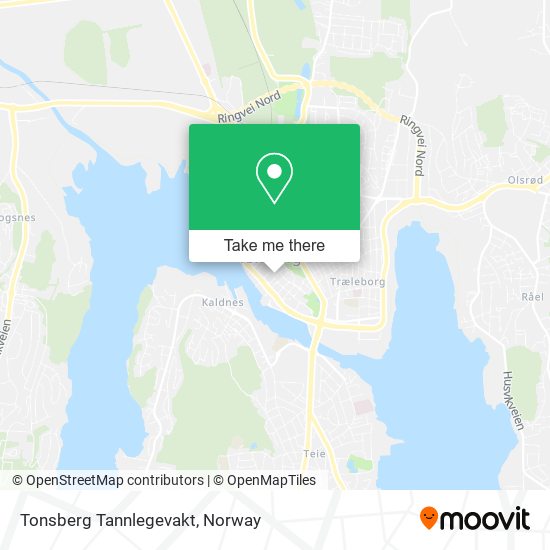 Tonsberg Tannlegevakt map