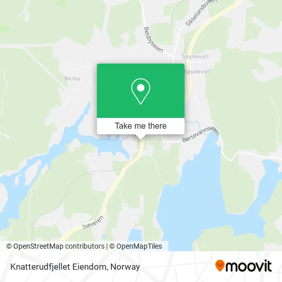 Knatterudfjellet Eiendom map
