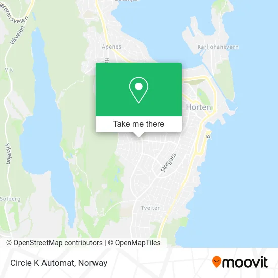 Circle K Automat map