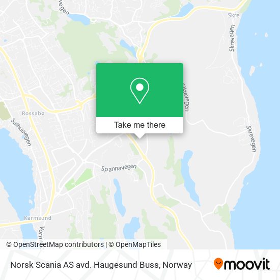 Norsk Scania AS avd. Haugesund Buss map