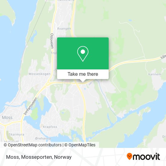 Moss, Mosseporten map