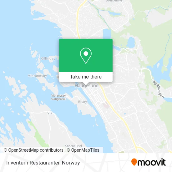 Inventum Restauranter map