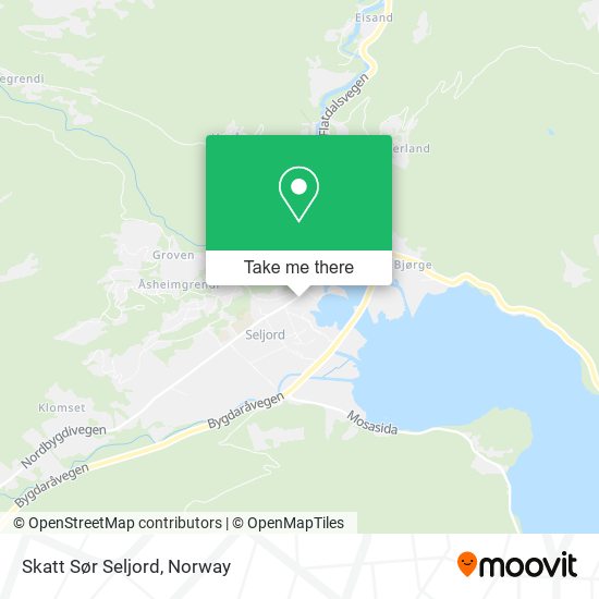 Skatt Sør Seljord map