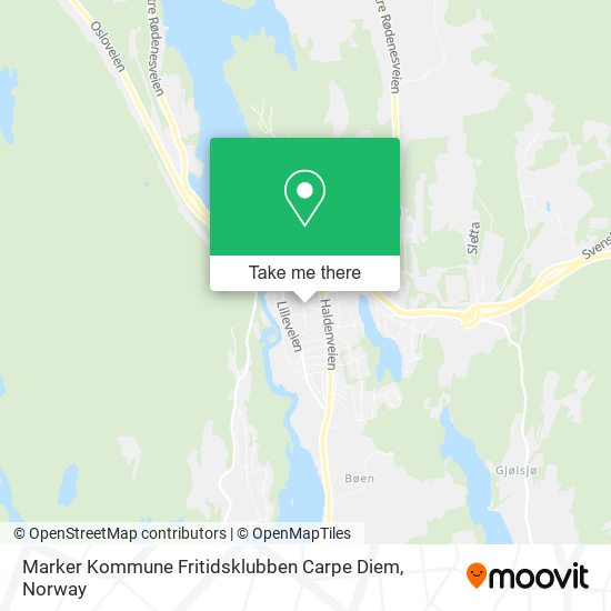 Marker Kommune Fritidsklubben Carpe Diem map