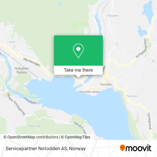 Servicepartner Notodden AS map