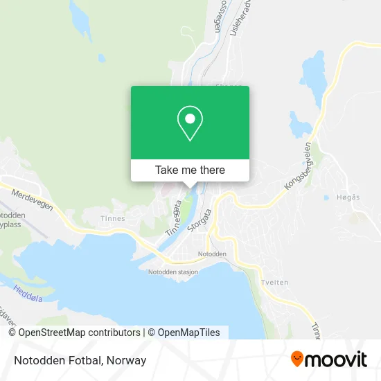 Notodden Fotbal map