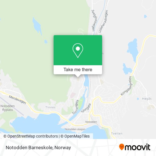 Notodden Barneskole map