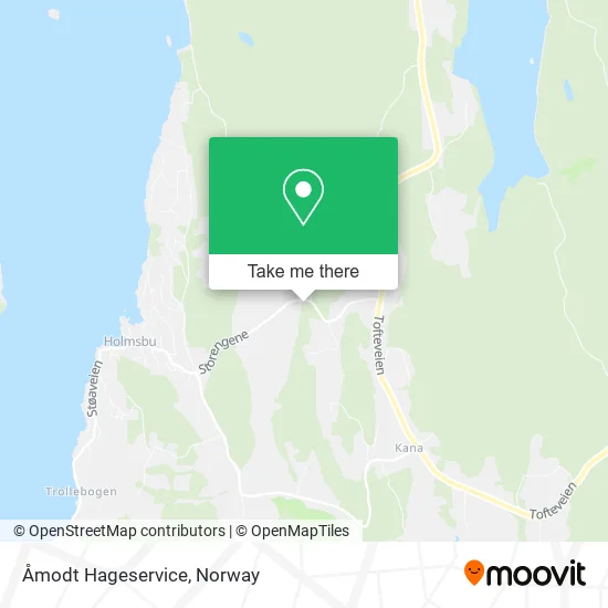 Åmodt Hageservice map