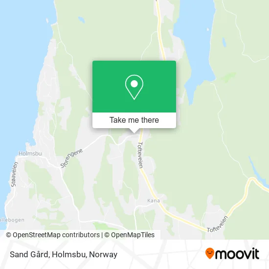 Sand Gård, Holmsbu map