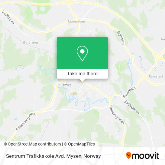 Sentrum Trafikkskole Avd. Mysen map