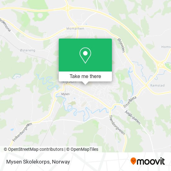 Mysen Skolekorps map