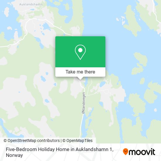 Five-Bedroom Holiday Home in Auklandshamn 1 map