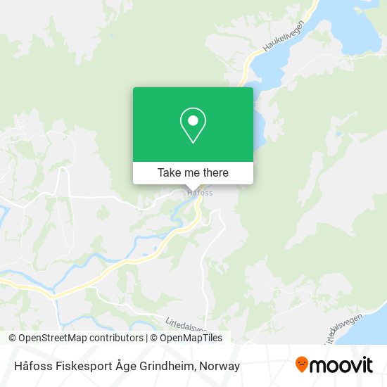 Håfoss Fiskesport Åge Grindheim map