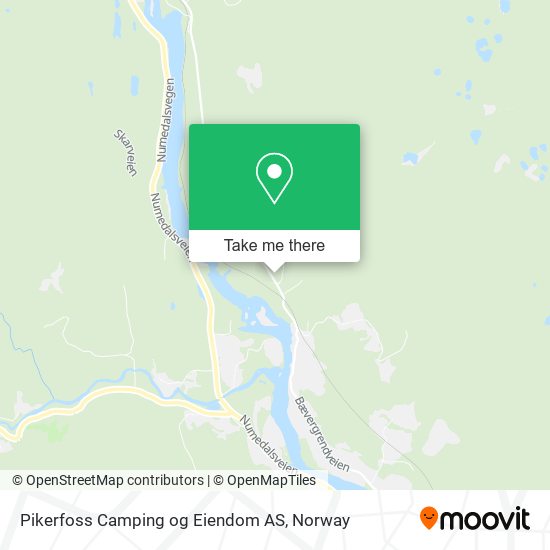 Pikerfoss Camping og Eiendom AS map