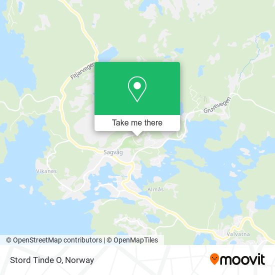 Stord Tinde O map